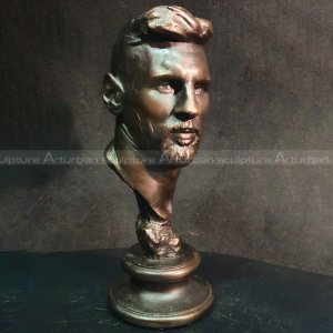 Messi bust sculpture