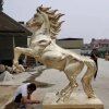 bronze rearing horse sculpture