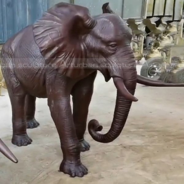 brass elephant sculpture