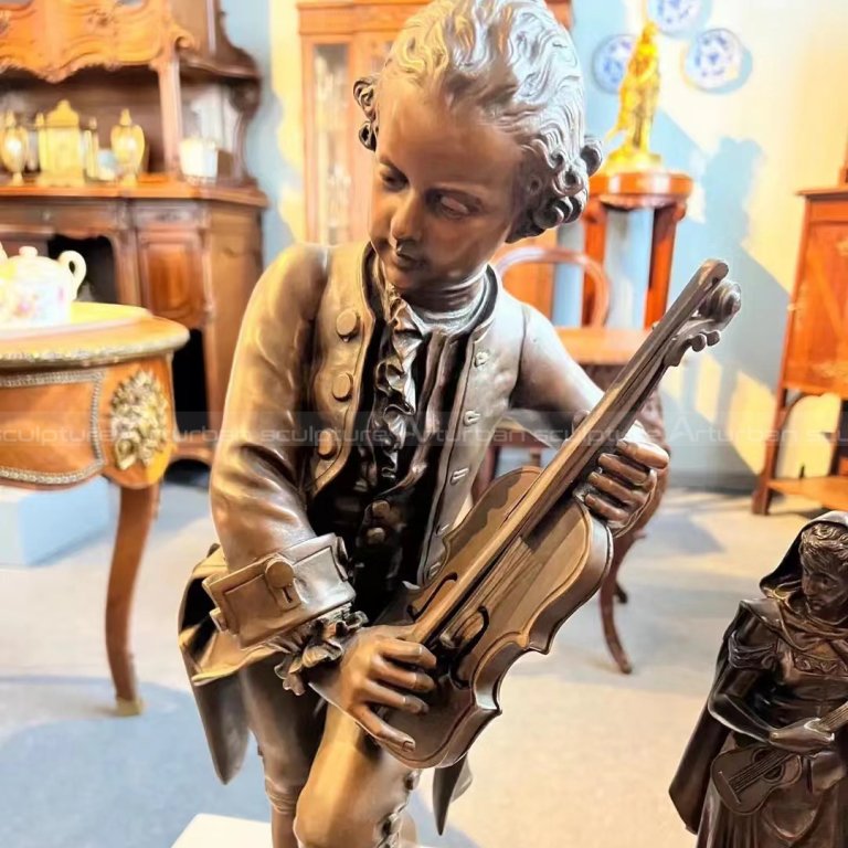 estatua de bronce de mozart