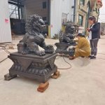 Chinesische Wächterlöwen-Statuen zum Verkauf