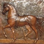 Relief de tête de cheval