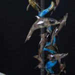 springende Delfine Gartendekoration - Bild 3