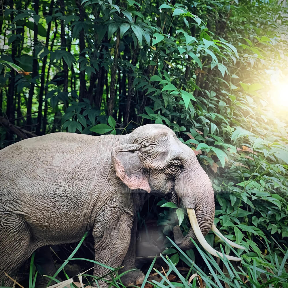 fiberglass elephant statue