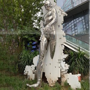 steel man sculpture