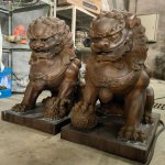 statue de chien foo extérieur