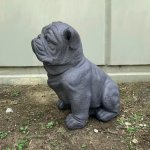estatua de bulldog home depot - Imagen 2