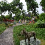 Bulldog-Gartendekoration