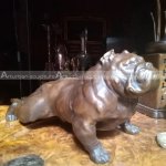 estatua de bulldog home depot
