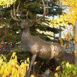 Estatua de Rena em Tamanho Real