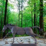 Estatuas de caballos para jardín en venta