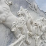 Sculpture murale de cheval