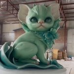 Statua di creatura fantasy