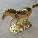 Decoração de Cavalo Dourado