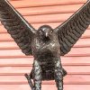 Bronze Hawk Statue