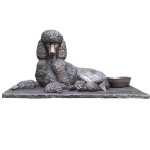 Statue en bronze de caniche