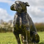 Estatua de Bulldog Inglés para Exterior