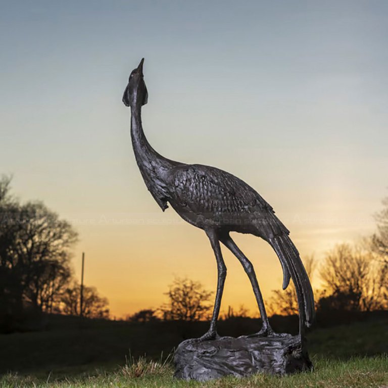 Kranich Vogel Garten Statue
