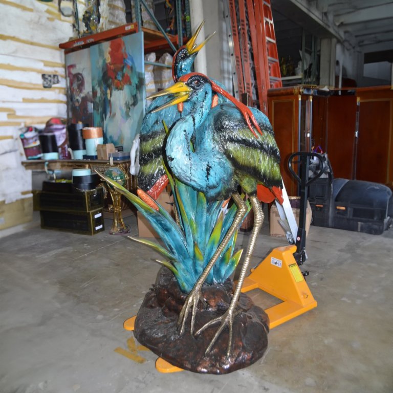 Heron's Fountain Garden