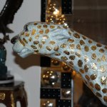 Große Geparden-Skulptur