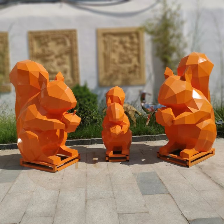 Metall-Eichhörnchen-Kunst