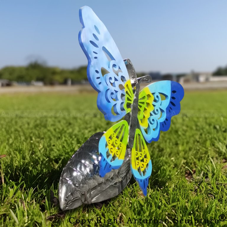 Escultura de Mariposa para Jardín