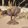 Life Size running Jaguar bronze Statue