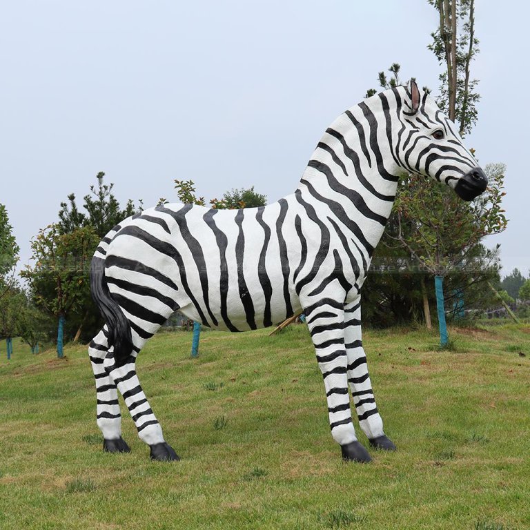 Statua da Giardino Zebra in Piedi
