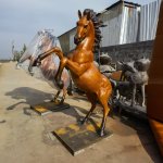 Ornamento Cavallo Rampante in Bronzo