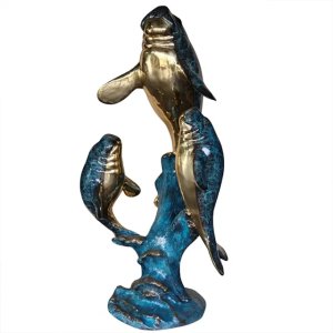 Manatee Sculpture for Sale showing the larger one at the top while the two smaller ones below