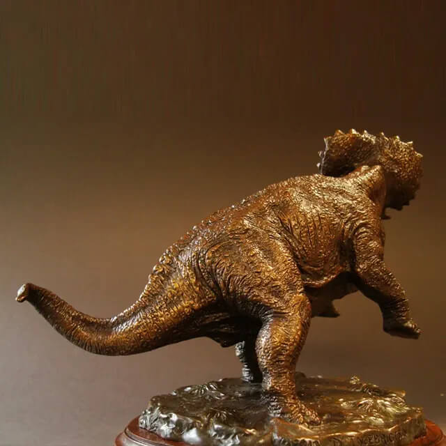 Triceratops standing bronze Sculpture