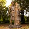 bronze pregnant Mother Mary and Joseph life size Statue