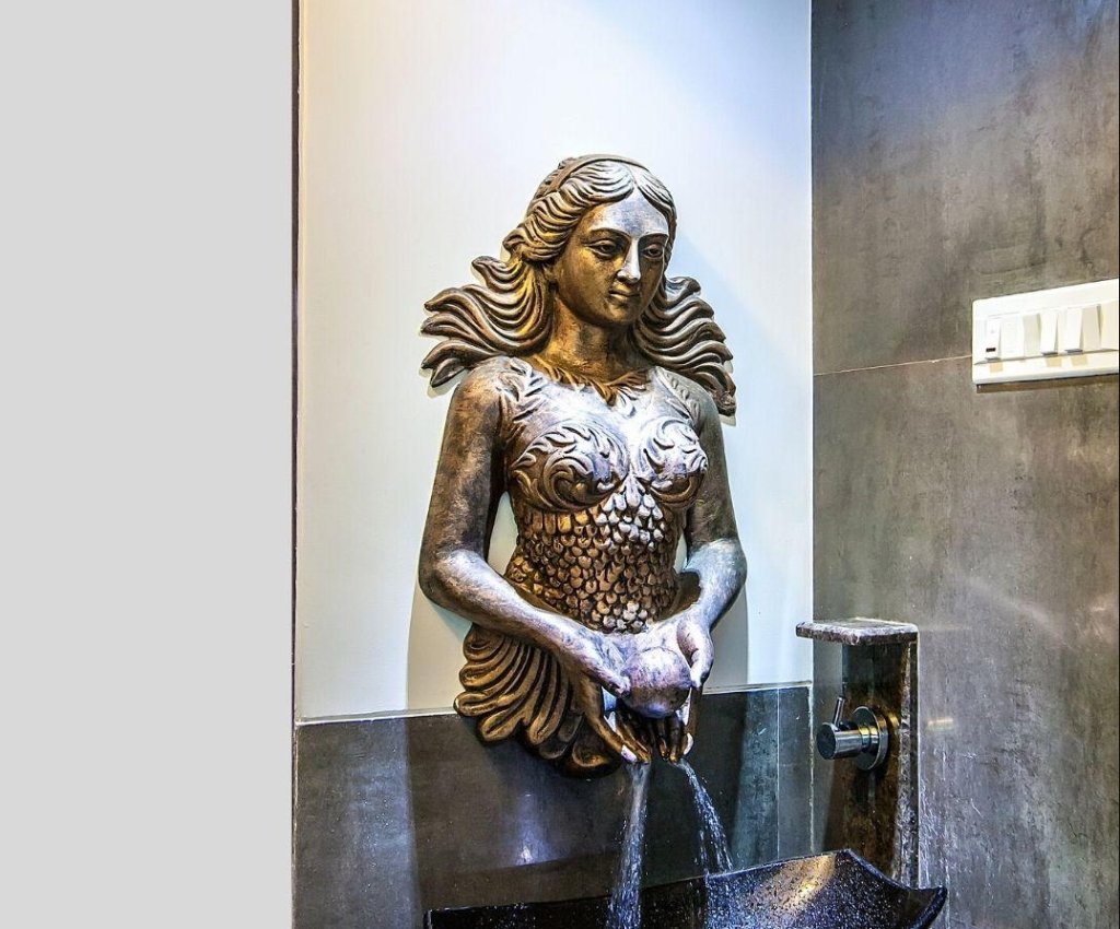 mermaid wall fountain