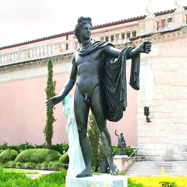Apollo Belvedere Bronze artwork highlighting the classical contrapposto pose