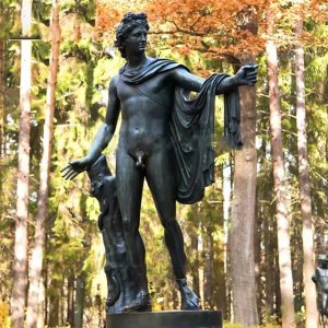 Apollo Belvedere Bronze statue standing