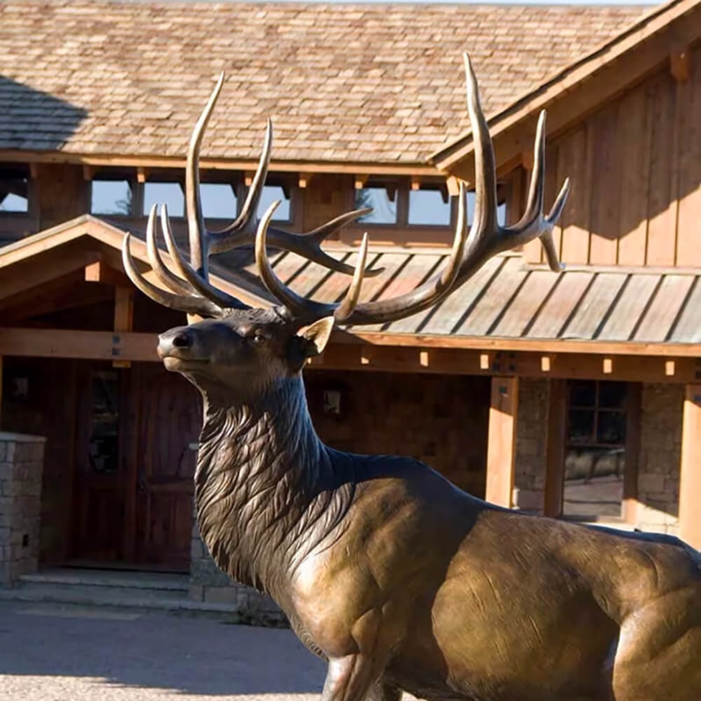 Outdoor bronze Elk Statue for Sale