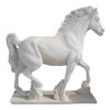 Graceful Horse Marble Statue in walking pose