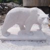 Side view of the Marble Bear Statue