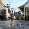 Polished stainless steel Geometric Camel Sculpture