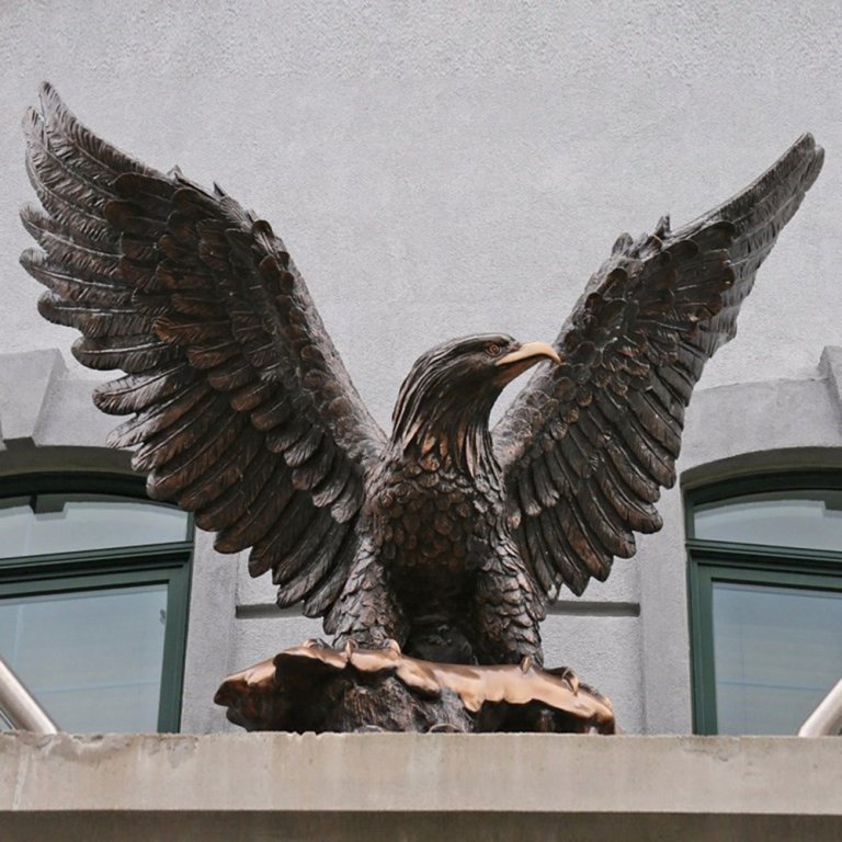 Bronze Eagle Statue for Yard with wings spread